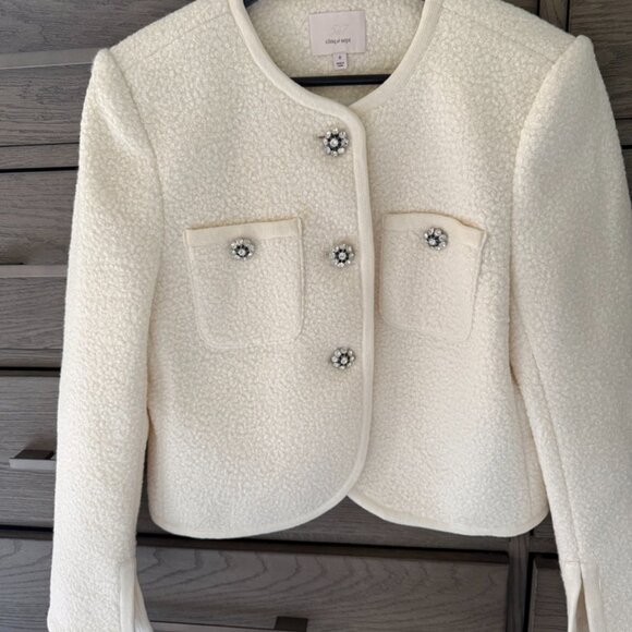 Cinq a Sept Junia Jacket 8 / Ivory - Picture 4 of 7